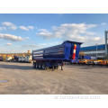 4 محاور Tipper Dump Dump Semi Trailer